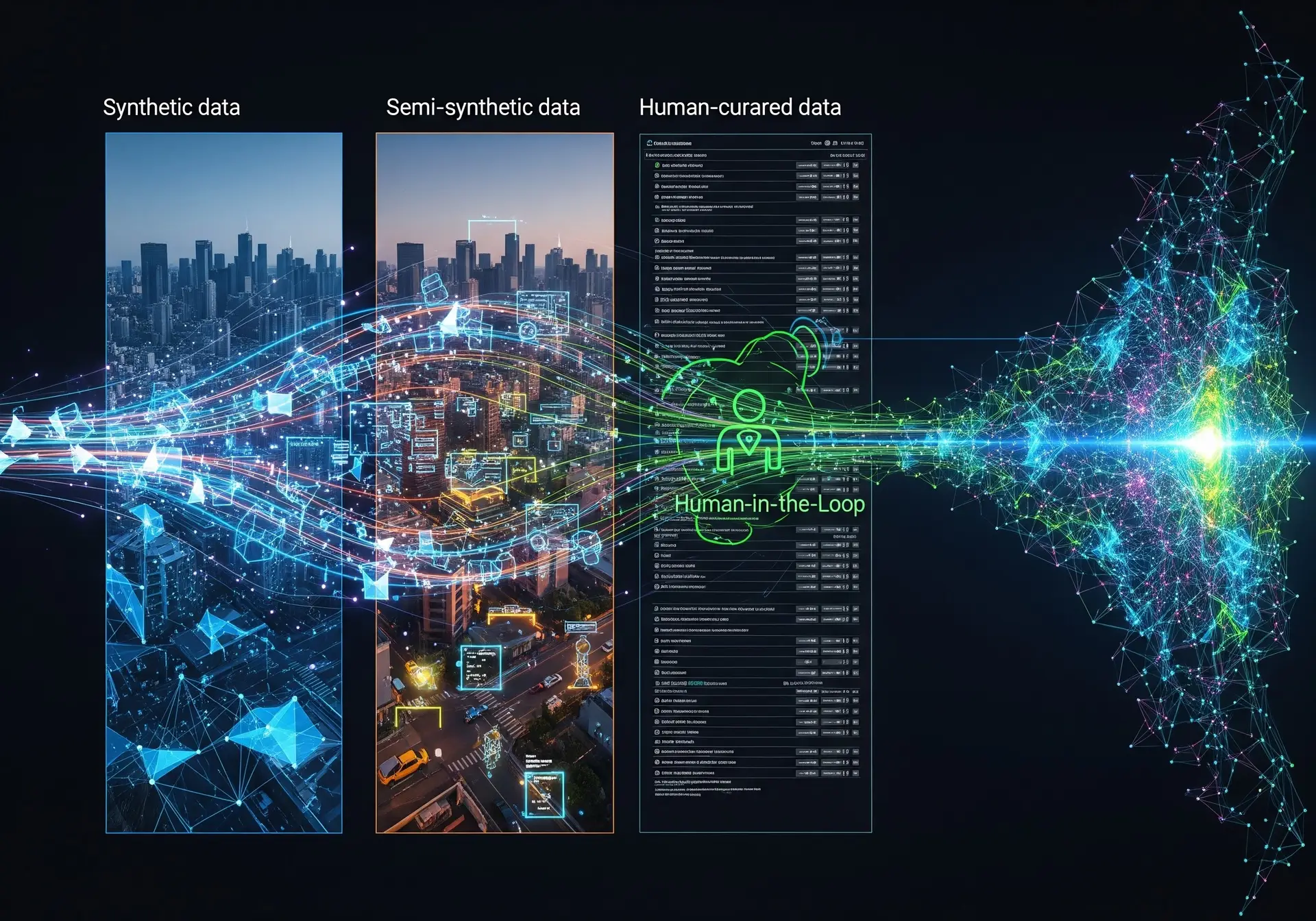 AI Dataset Creation Services: Difference between Synthetic, Semi-Synthetic, and Human-Curated Data