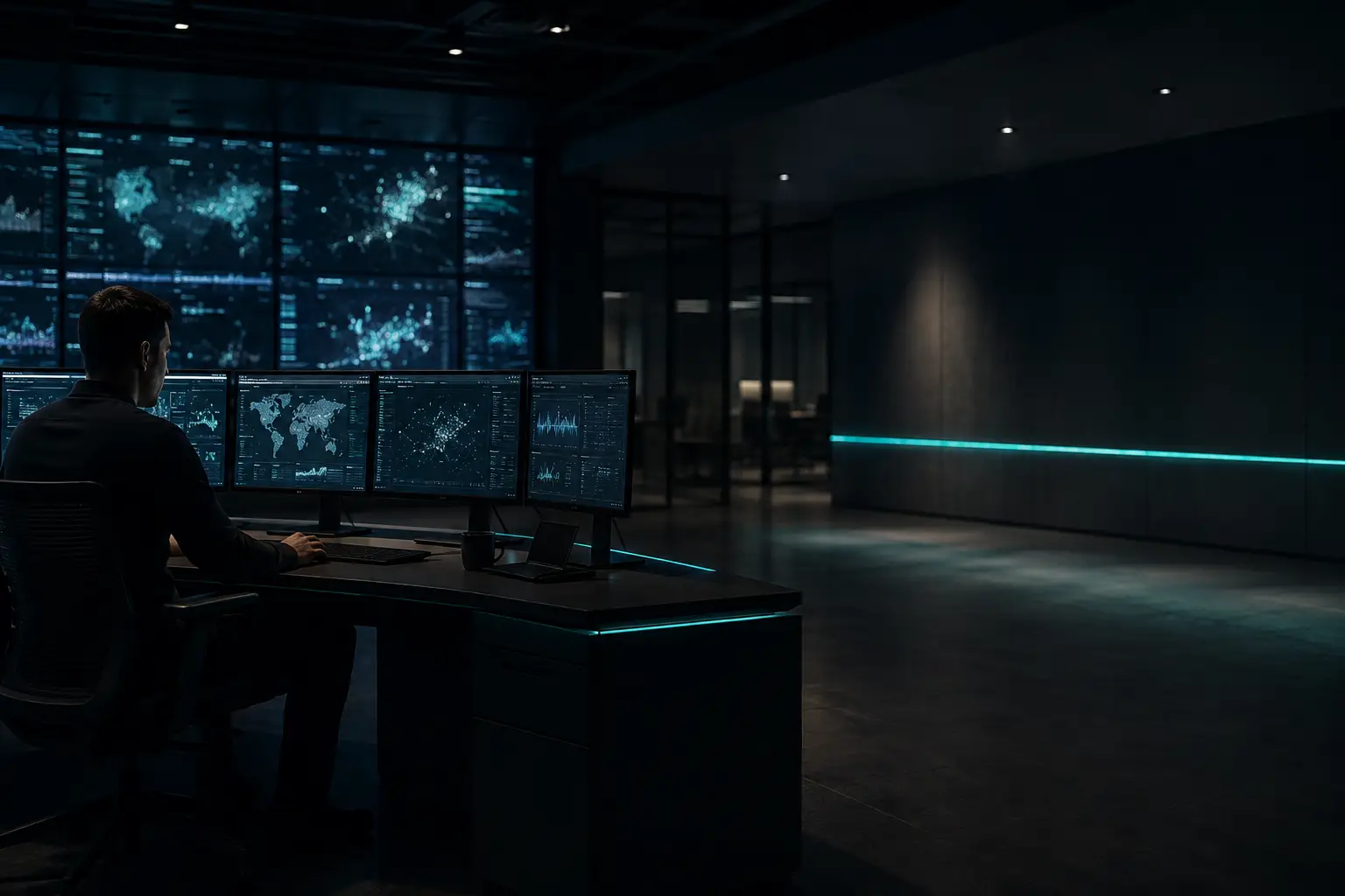 AI data operations specialist monitoring a generative AI training data pipeline